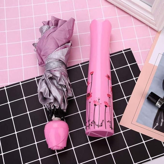 Rose Bottle Shape Folding Umbrella�